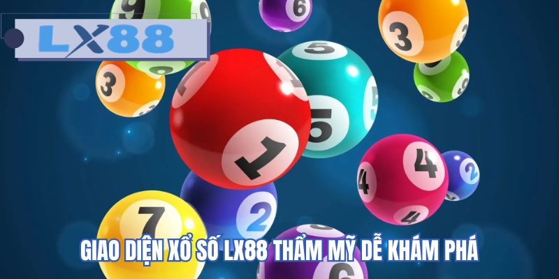 Giao diện xổ số LX88 thẩm mỹ dễ khám phá